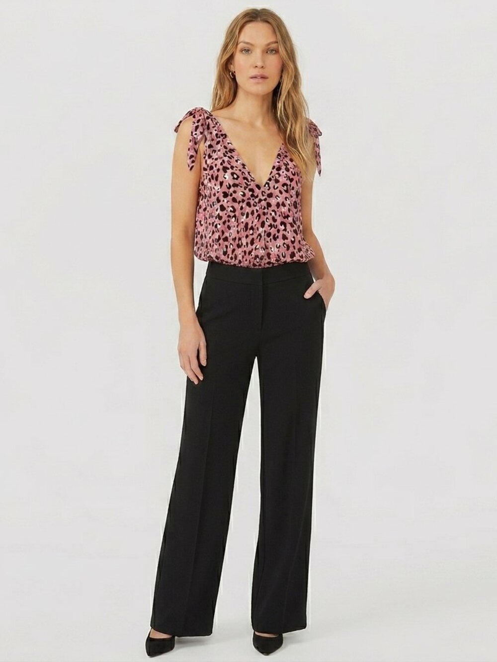 Free People Bare It All Bodysuit Size S, Rose Combo NWT Sleeveless Print Tank